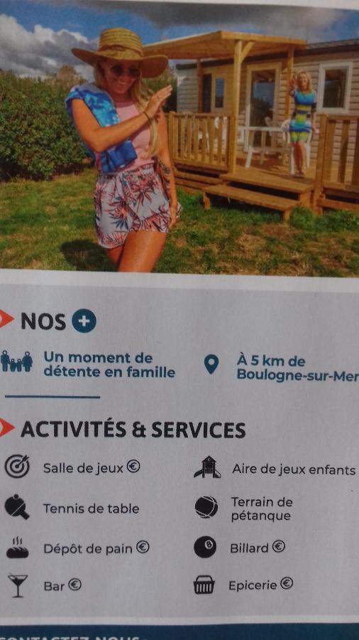 Magnifique Mobil Home Avec Clim Face Mer Le Portel Exterior photo
